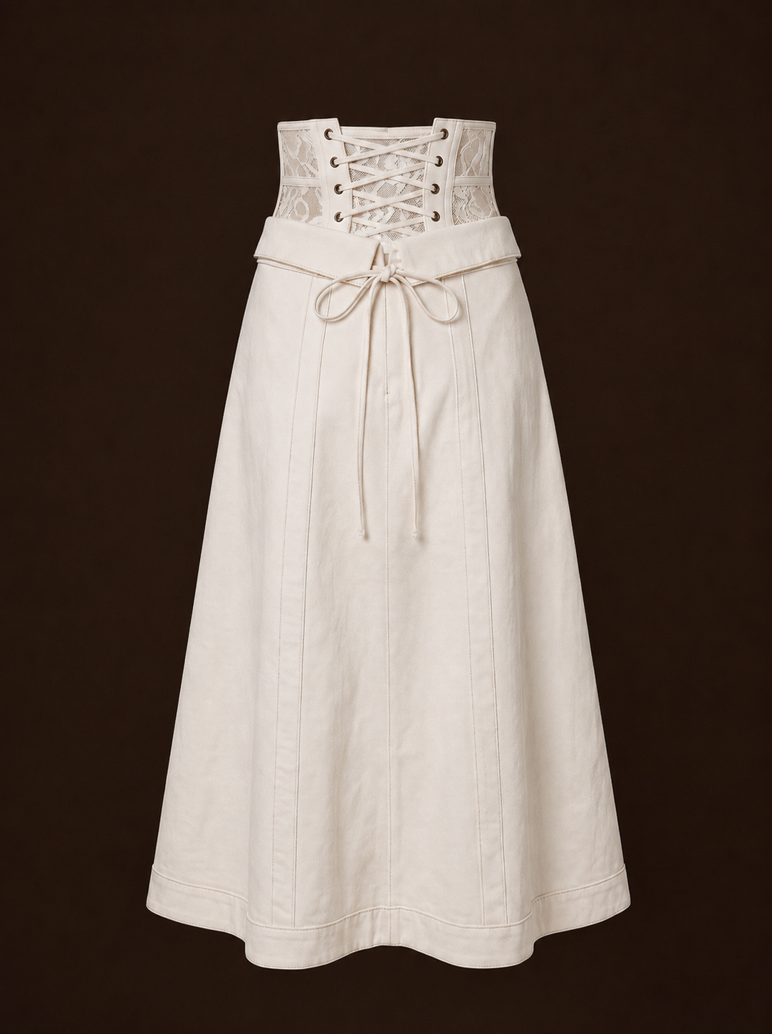 The Inseam Midi - Ivory Denim